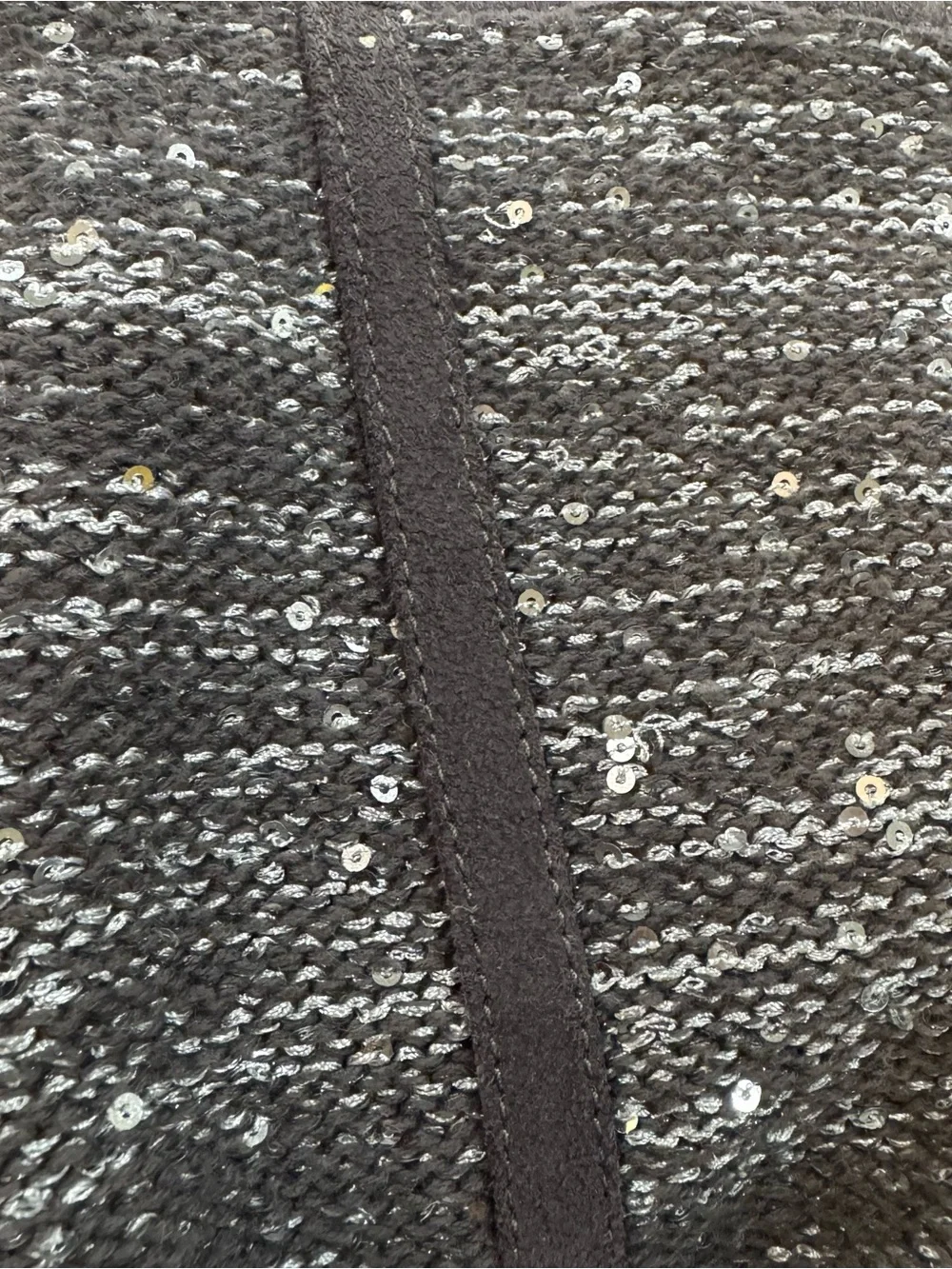 UGG Australia Camaya Charcoal Suede Sequin Knit Boots Size 8